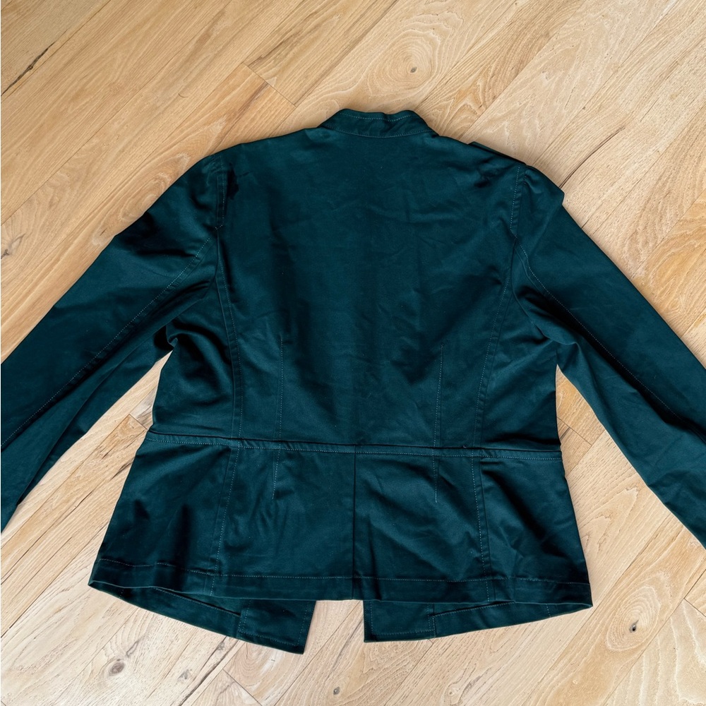 Talbots Forest Green Military Style Jacket  Plus Size - NWT - Size 18 - Picture 12 of 15